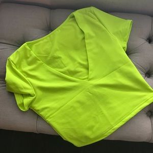 **SOLD**Neon Green Crop Top